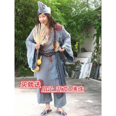 活佛济公叫花子古装 搞笑汉服舞台表演 年会破旧乞丐装服饰图片