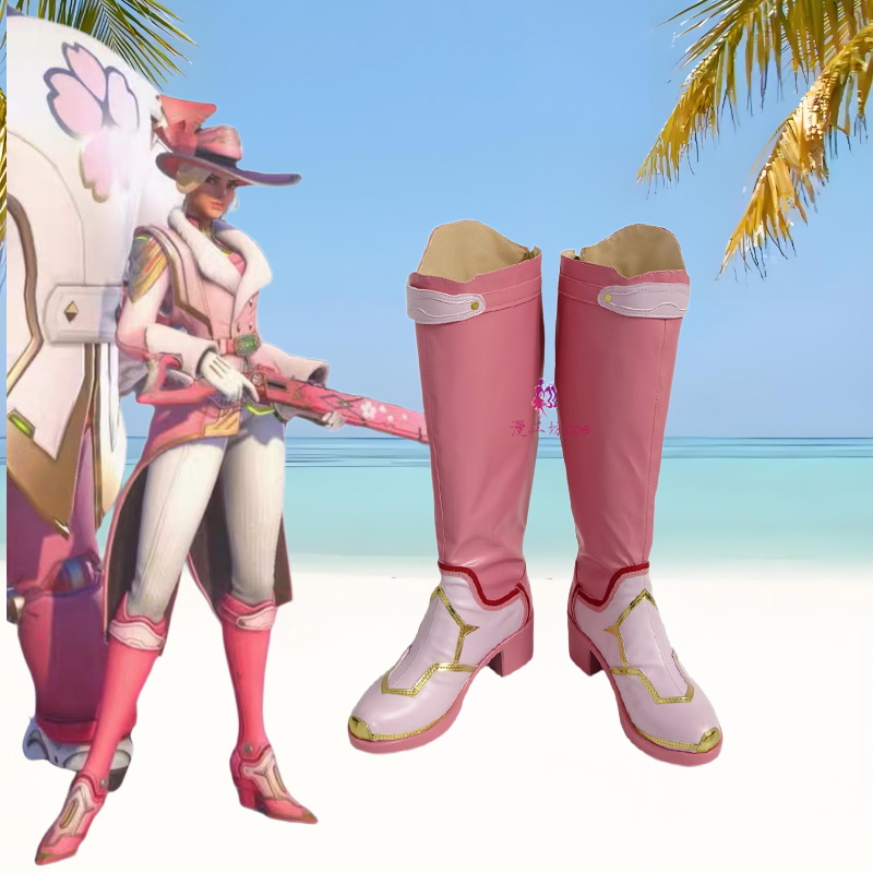 守望先锋樱花皮肤艾什cos鞋定制