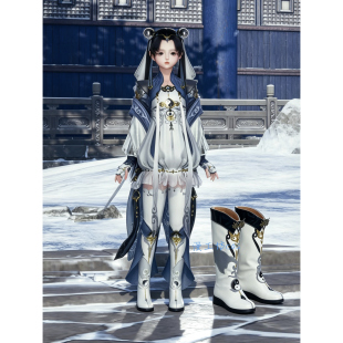 箭网三剑侠情缘纯阳门派凌绝咩萝cos鞋子定制动漫cosplay靴子定做