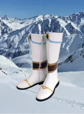 原神魈踏雪寻梅冬装cos鞋子定制