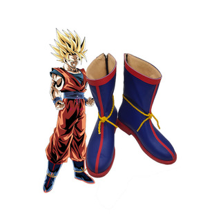 龙珠赛亚人孙悟空cos鞋 子定制动漫游戏人物cosplay男靴子来图定做