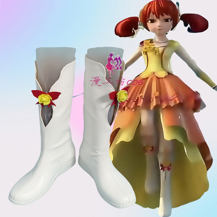 漫工坊星学院美星COS鞋子定制动漫游戏cosplay靴子来图定做图片
