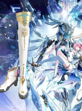 漫工坊鸣潮爱弥斯cos鞋子定制动漫游戏cosplay靴子来图定做