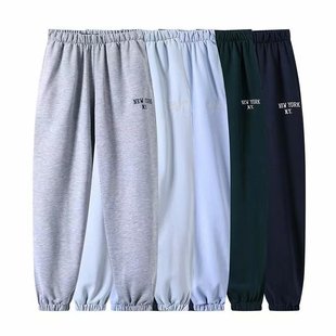 Girl新款 长裤 高腰休闲裤 bm纯色束脚运动裤 女潮 卫裤 Brandy