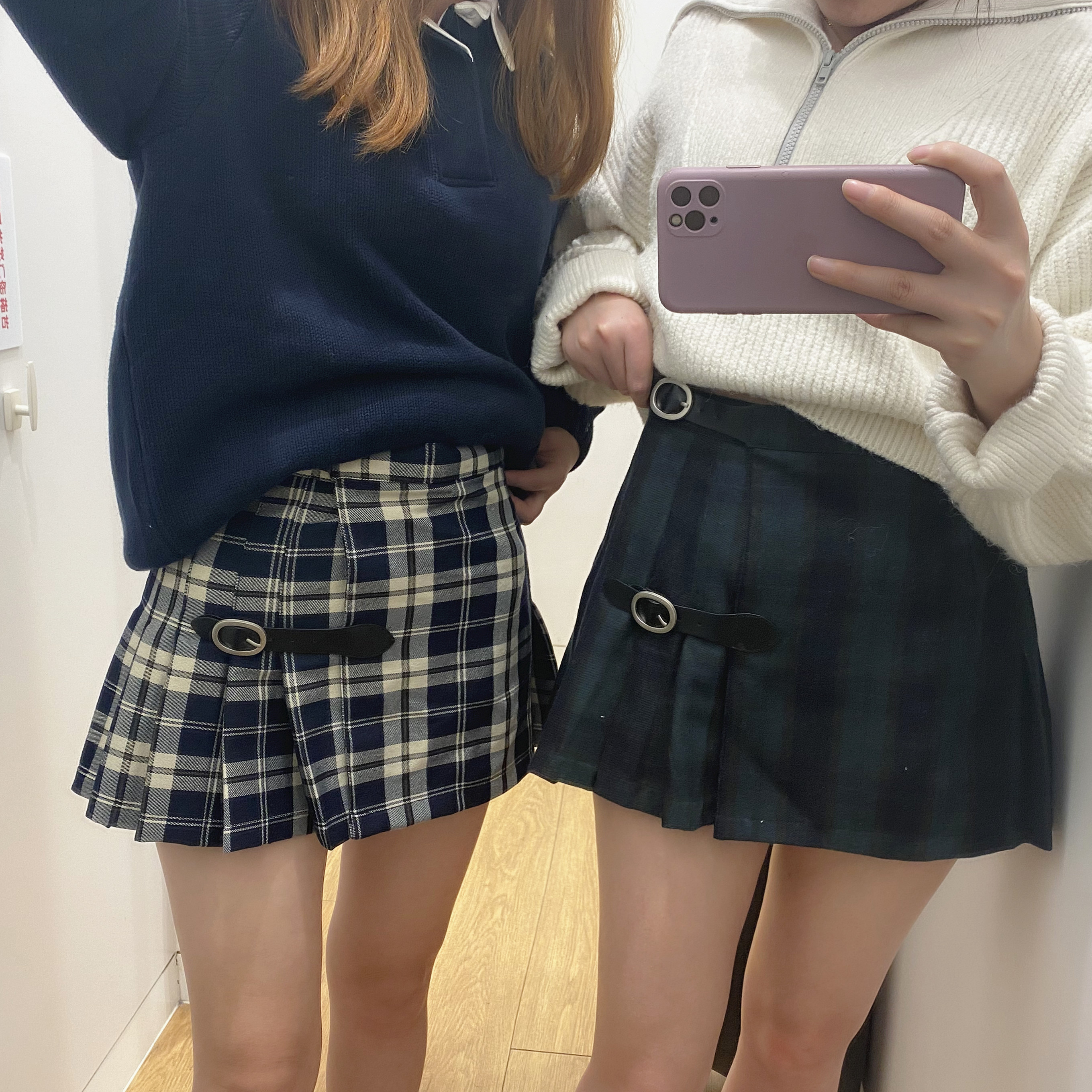 美式复古百褶短裙夏季