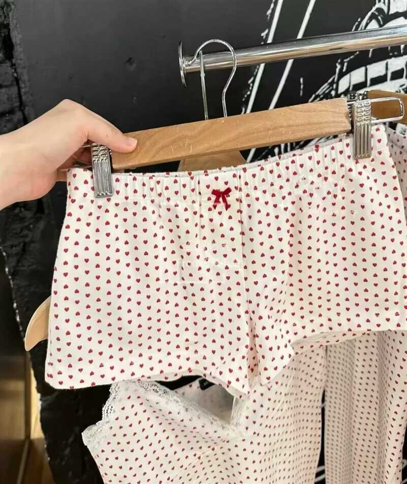 爱心蝴蝶结短裤女夏季