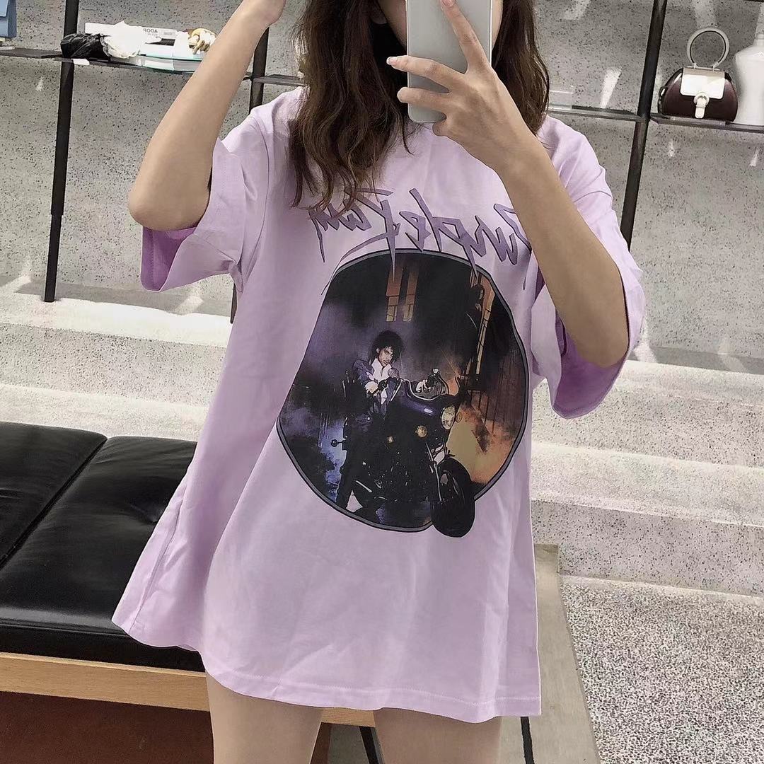 Brandy夏季女士宽松短恤乐队t恤