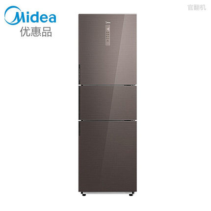 Midea/美的 BCD-256WTGPM(E)/237钢化玻璃三门变频风冷无霜电冰箱