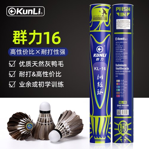 群力耐打羽毛球室外12初学者练习