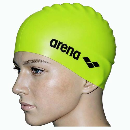 arena泳帽女防水不勒头长发成人高弹硅胶纯色男士比赛训练游泳帽