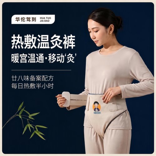 电加热保暖腰腹臀宫屁股肚子发热内裤热敷包艾草灸理疗