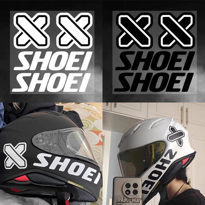适用于SHOEI摩托车头盔X符号贴纸