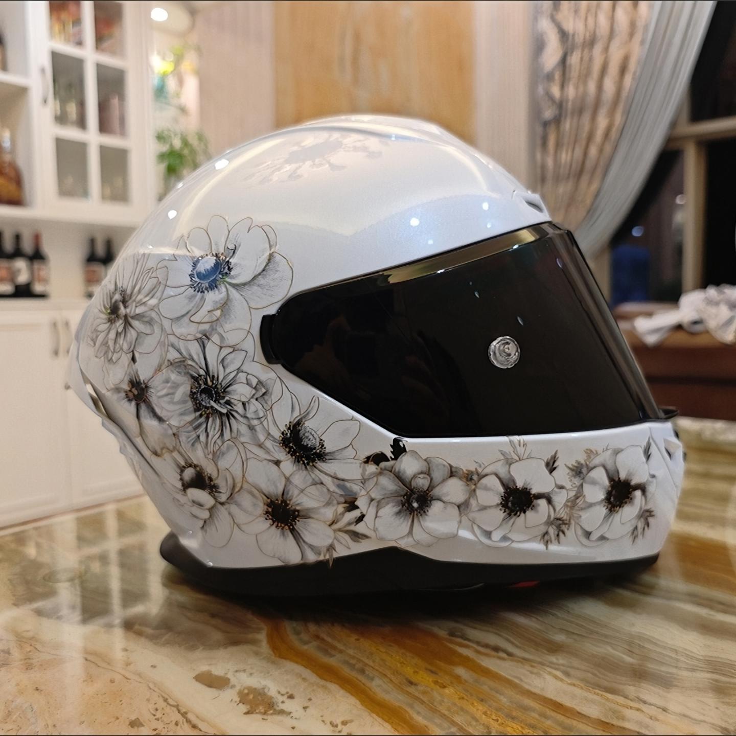 【网红爆款】百花齐放头盔装饰贴