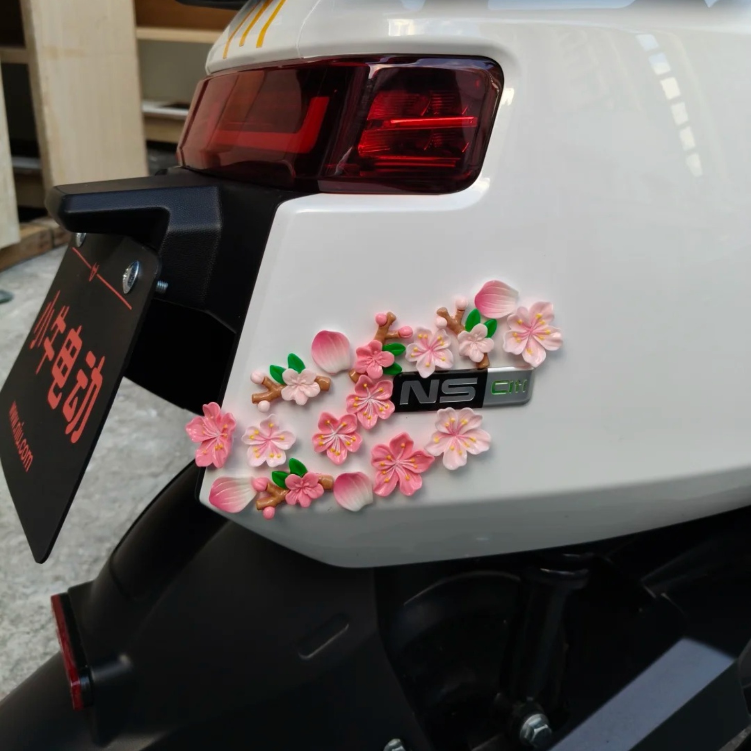 适用于小牛fxt仿真桃花装饰贴花