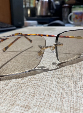 石头镜防辐射长方形男天然水晶