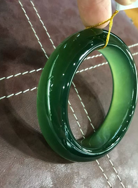 东北透闪石玉手镯老坑岫玉180料宽板厚壁子56口宽19水灵结构细腻