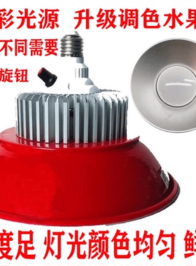 LED生鲜灯冷鲜肉猪肉水果调色变色灯水果市场档口水果店专用灯具