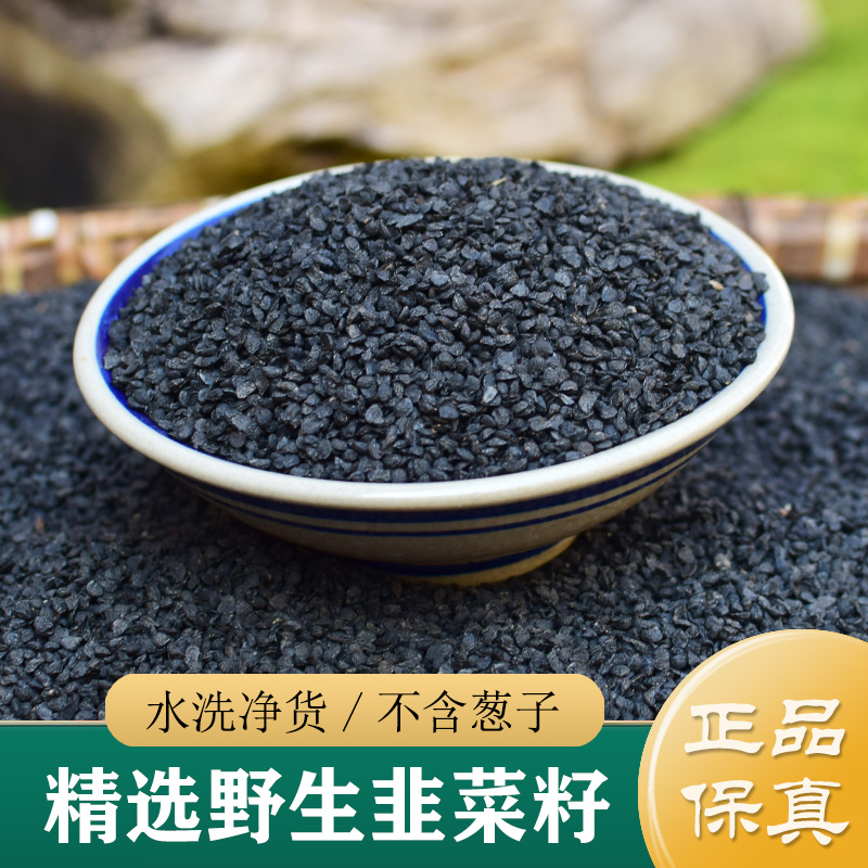 韭菜籽中药材正品 山区野生韭菜籽500g 炒熟韭菜籽粉巴戟天菟丝子