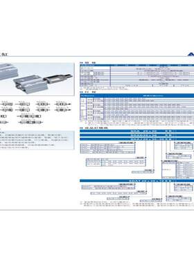 AirTAC亚德客ACQ80/100X5X10X15X20X25X30X35X40X50SBB薄型气缸