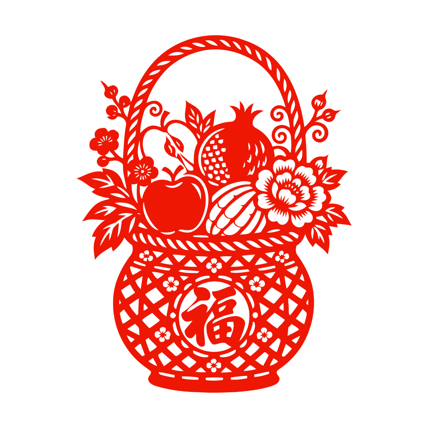 福字窗花葫芦静电贴纸年年有余剪纸厨房玻璃门贴窗贴2027新年春节图片