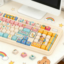 可爱复古星星小人键帽热升华PBT材质可爱趣味十字轴心机械键盘帽