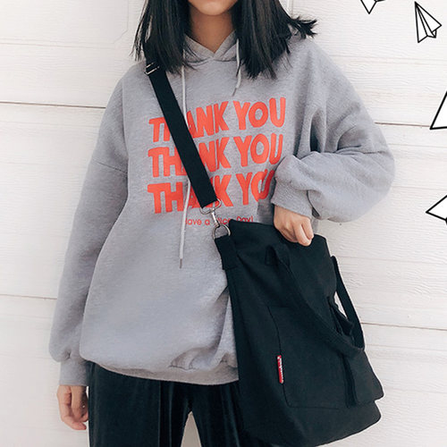 黑色日系大学生上课手提袋单肩包