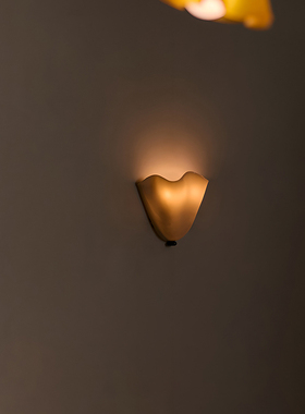 Vera Sconce花朵壁灯法式复古侘寂风彩色玻璃艺术客厅床头灯壁灯