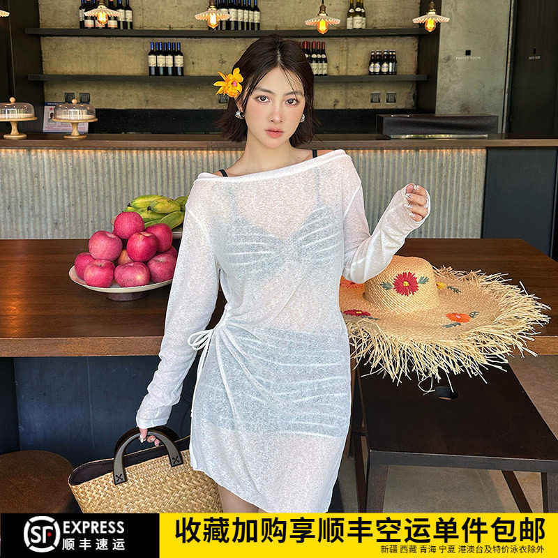 性感辣妹泳衣女大码胖mm200斤微胖女孩分体比基尼三件套遮肉显瘦