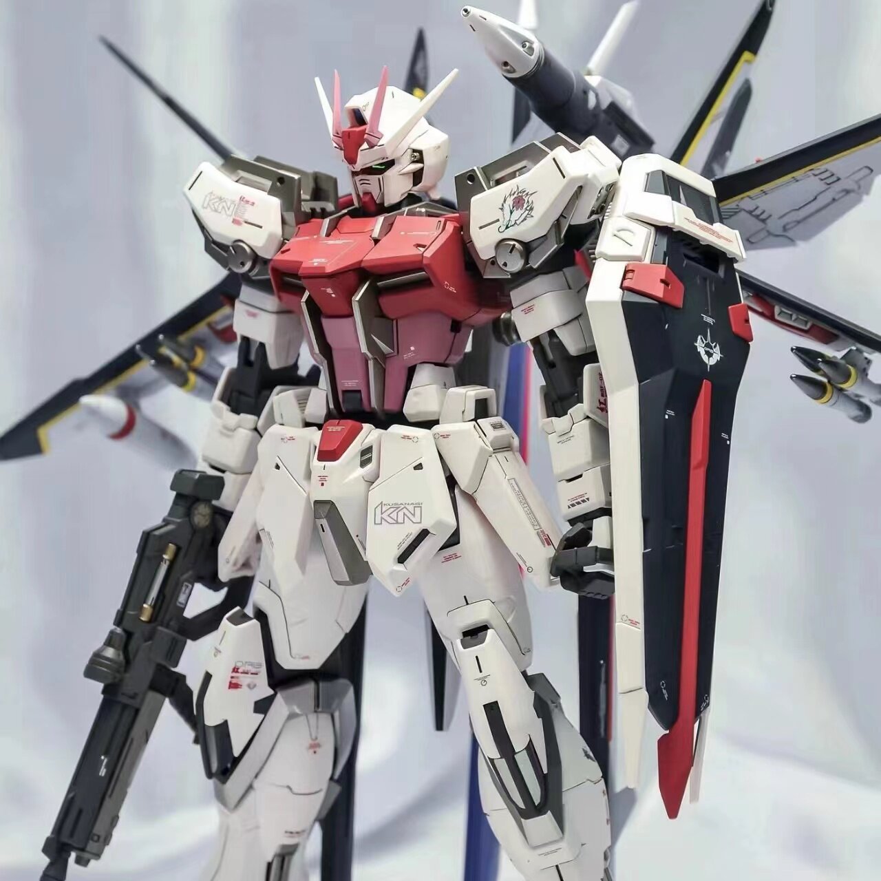 大班 mg嫣红强袭 6629凤装突击1/100 拼装模型机甲手办机器人玩具