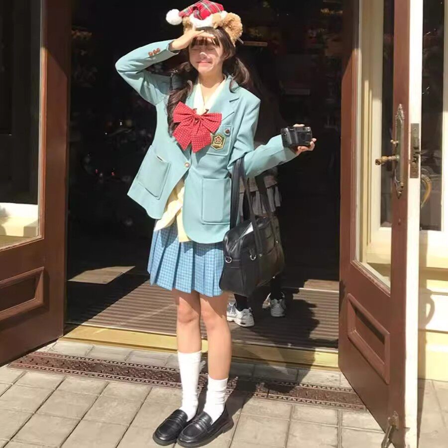 【松蓝】学院原创正版日系JK制服西服叠穿迪士尼游园穿搭套装