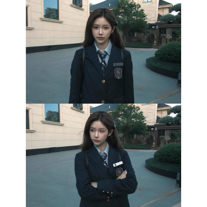LBTUPR 【清潭国际高中】韩国校服韩国制服校供感日系学院风套装