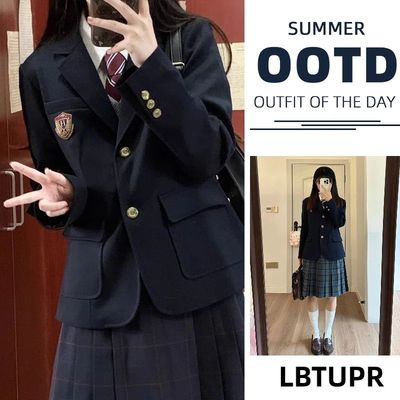 LBTUPR 【东大高校】jk制服女西装外套小个子学院风校供盐渍青梅