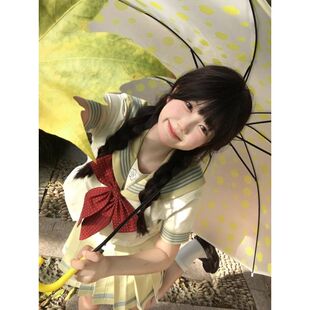 柠檬挞*水玉夏服日系校供水手服套装夏季学院风收腰JK制服百褶裙