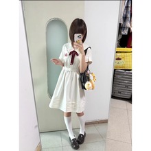 小个子盛夏服jk制服学院风甜美可爱连衣裙短袖日系水手服夏季中裙