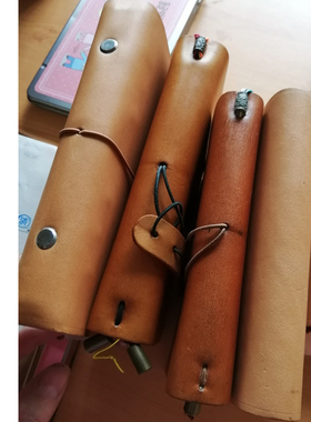 仓末手工 刻错字款旅行记事本瑕疵款牛皮tn手账真皮记事本日记本