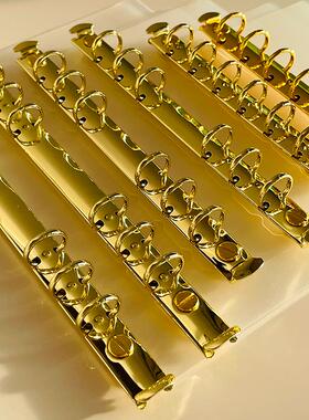 仓末活页手账插板金色活页本夹子配件A5A6A7半透明PP隔页板