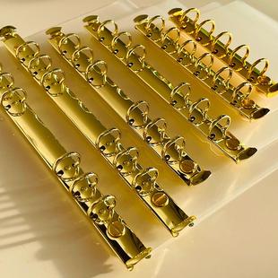 仓末活页手账插板金色活页本夹子配件A5A6A7半透明PP隔页板