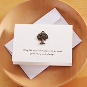 仓末韩国文具 生日贺卡祝福卡含信封 复刻记忆迷你卡片