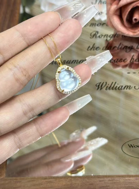 水沫玉葫芦福禄925银翡翠吊坠