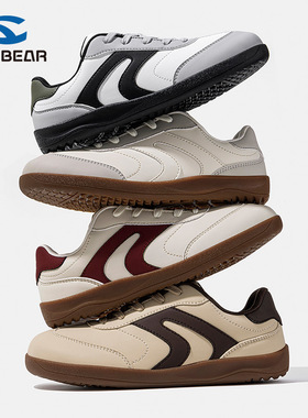 HOBIBEAR革面宽头鞋男鞋阿甘鞋春秋休闲轻便滑板鞋运动鞋