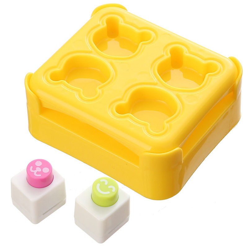 mini小熊饭团模具 diy可爱厨房寿司压花创意卡通迷你便当烘焙工具