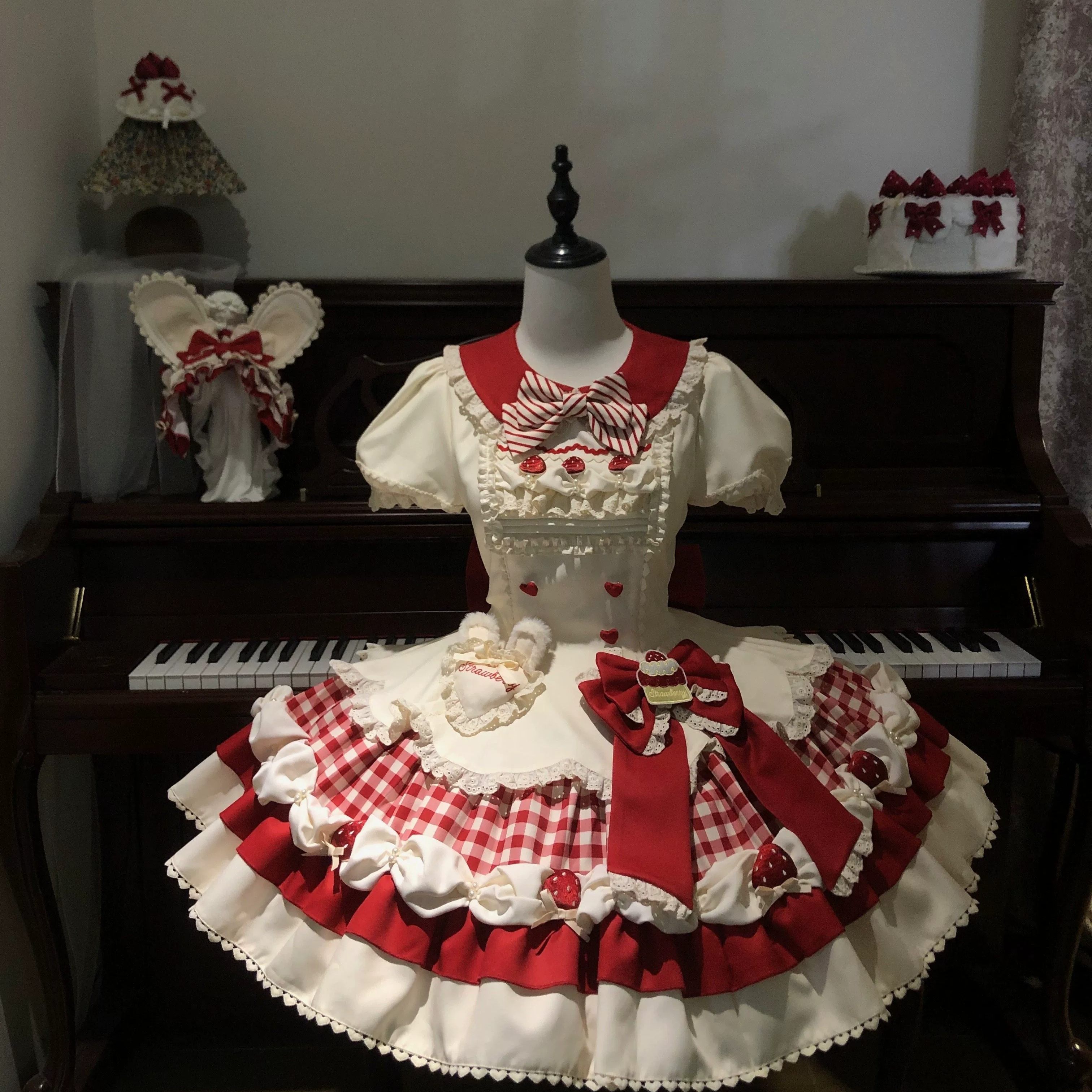 【全款现货】兔绒莓奶芙公主裙