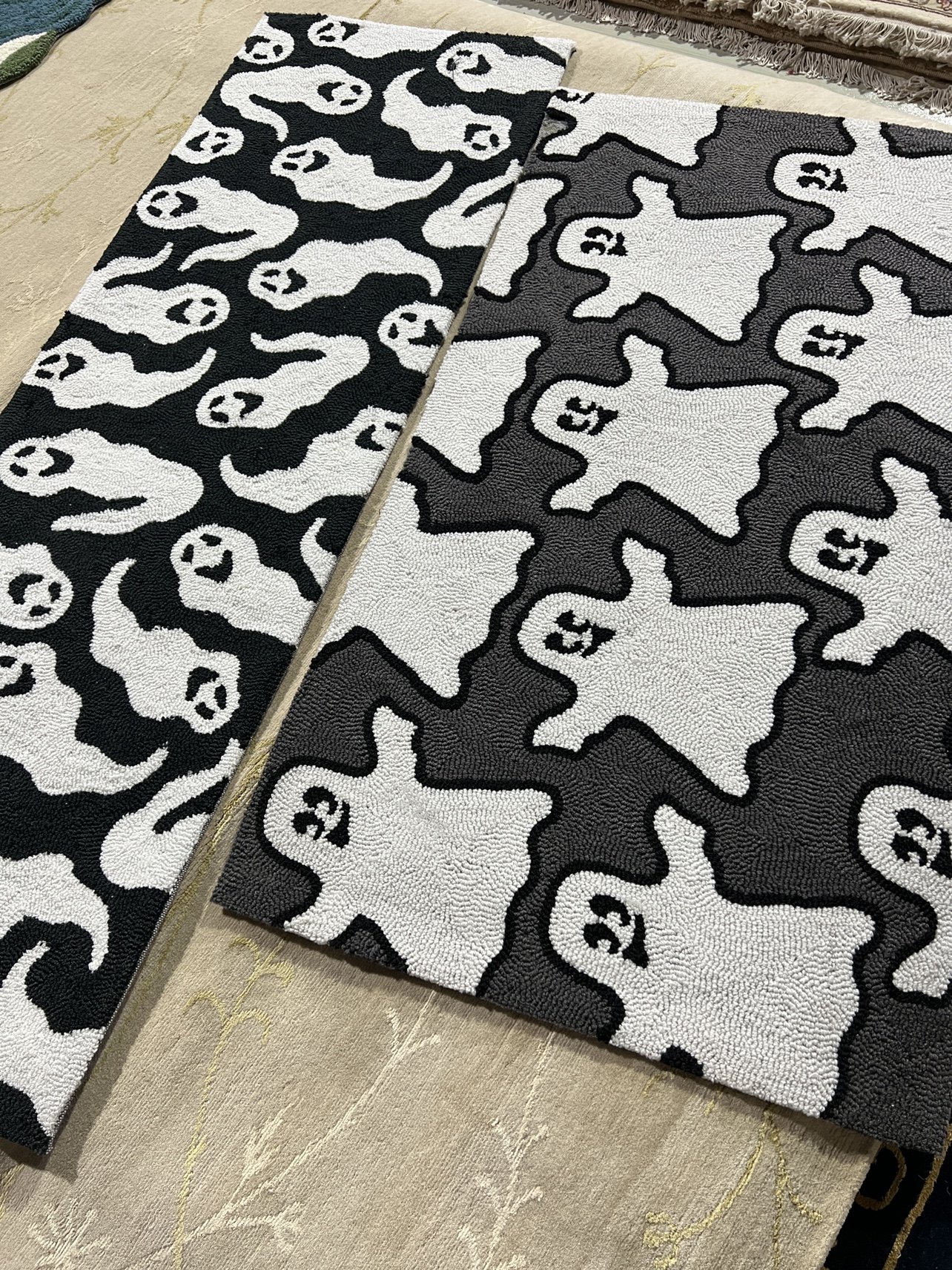 外贸出口美式手工地毯地垫150*50cm家用室内入户厨房万圣节卡通,居家布艺,地毯,淘宝优惠券,粉丝福利购,淘宝优惠卷