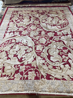 微瑕手工编织蚕丝地毯客厅沙发高档美式中式法式轻奢卧室柔软繁花