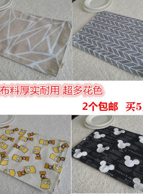 简约格子双层布艺加厚儿童学生