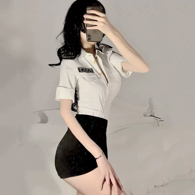 性感纯欲御姐制服cos服女警夜场