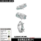 薄荷曼波风 原创蝴蝶耳夹无耳洞耳挂小众设计高级感冷淡耳扣耳环