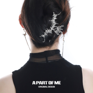 绝美抓夹 原创金属鱼尾鲨鱼夹发夹小众发饰 扁头发量少闭眼入