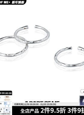极细纯银素圈！不掉色实心戒指原创小众高级感冷淡叠戴食指戒