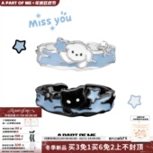 小猫小狗原创设计925纯银戒指情侣对戒 ME雪中摘星 PART